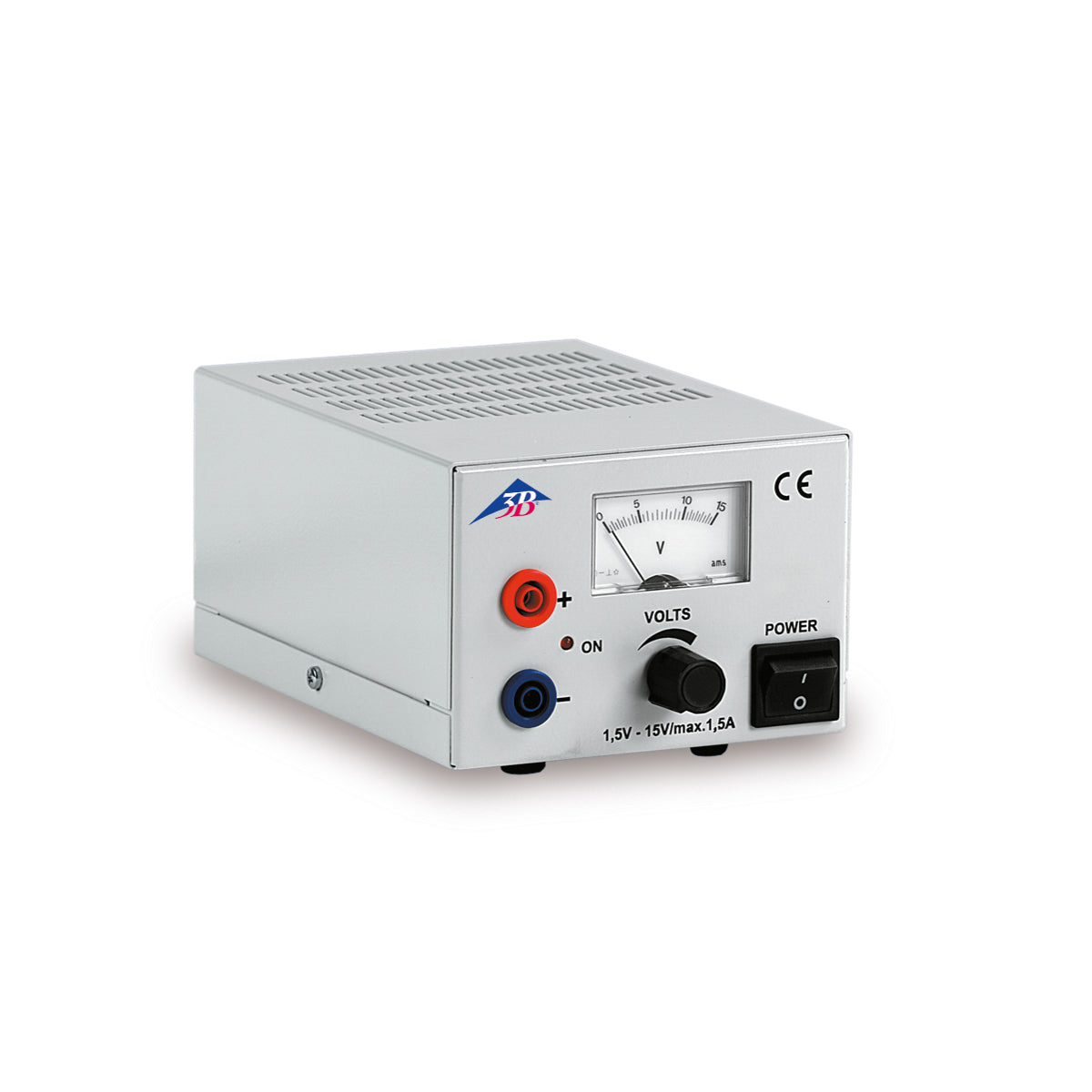 DC Power Supply,
1.5 – 15 V, 1.5 A