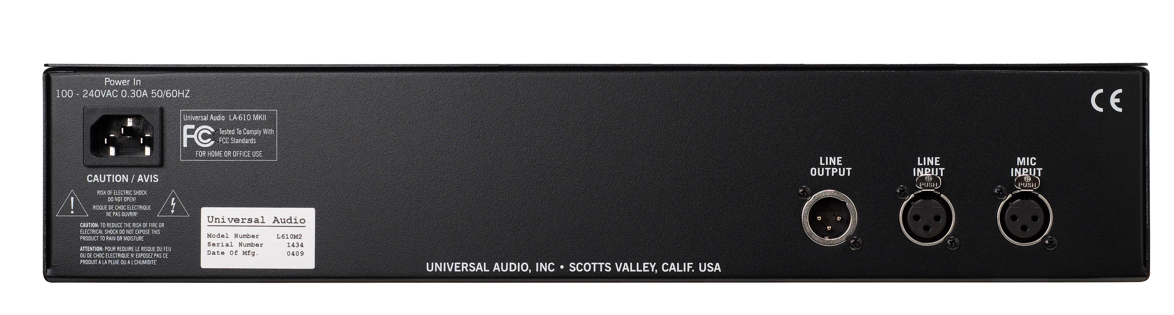 Universal Audio LA610 MKII Classic Tube Recording Channel