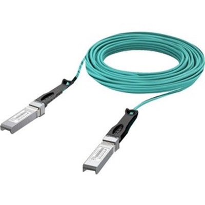 Ubiquiti 25 Gbps Long-Range DAC, Long-range SFP28, 10m Length, Support 25/10/1 Gbps, PVC Cable Jacket, Aqua Color UACC-AOC-SFP28-10M