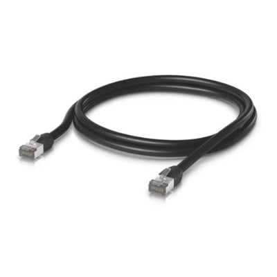 Ubiquiti UniFi Patch Cable Outdoor 2M Black, Single Unit All-weather, RJ45 Ethernet Cable, Category 5e, Weatherproof, 2Yr Warr