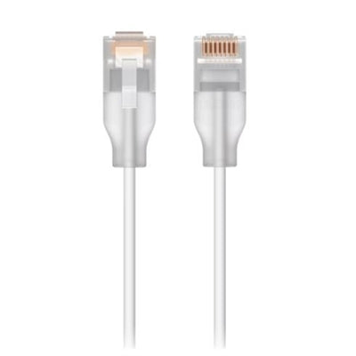 Ubiquiti UniFi Etherlighting Patch Cable, Length 8M, White, Nano-thin Patch Cable with 10 GbE Support, Designed to Showcase Etherlighting Effects. UAC