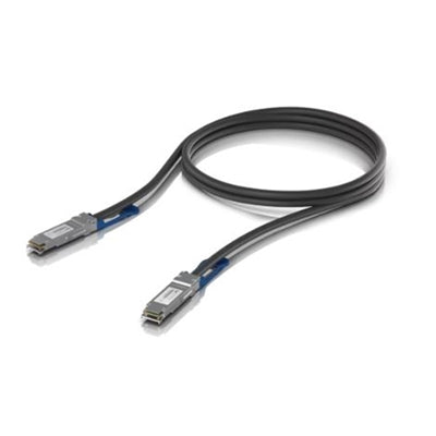 Ubiquiti 100G Direct Attach Cable, Cable Length 1m, Single Pack, QSFP28 Direct Attach Cable with a 100 Gbps Max Data Rate UACC-DAC-QSFP28-1M
