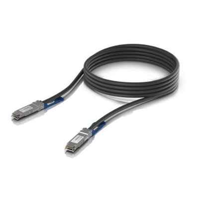 Ubiquiti 100G Direct Attach Cable, Cable Length 3m, Single Pack, QSFP28 Direct Attach Cable with a 100 Gbps Max Data Rate UACC-DAC-QSFP28-3M