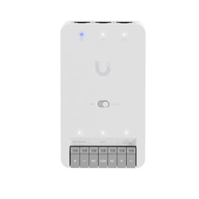 Ubiquiti Door Hub Mini, Compact Access Control Hub for Single Door,1 Lock Terminal -12V Dry Switchable,Connect Power Via PoE++,2 Additional Inputs UA-