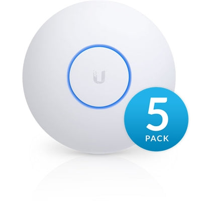 Ubiquiti UAP-AC-SHD-5-US Ceiling-mounted WiFi 5 AP with 8 Spatial Streams Designed to Support High Client Density Environments Pack of 5 Pcs