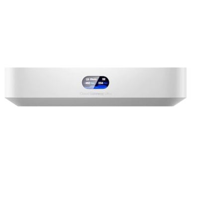 Ubiquiti - UniFi Cloud Gateway Ultra Security Router with 2.5GbE WAN, 4x Gigabit LAN, Redundant WAN Failover, 1Gbps IDS/IPS - White