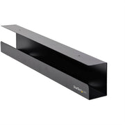 Under Desk Cable Management Tray  Cable Tray Organizer/Manager  Desk/Table Mount  Cord/Power Strip Holder  23-1/2 L X 4-1/2 D  Black