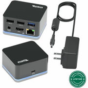 Plugable USB-C Wired Cube Mini Docking Station - Compact HDMI, Gigabit Ethernet, 3 USB Ports