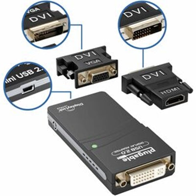Plugable USB 2.0 to DVI/VGA/HDMI Video Graphics Adapter