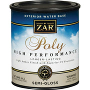 ZAR Semi-Gloss Clear Water Based Exterior Polyurethane, 1 Qt.