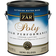 ZAR Semi-Gloss Clear Exterior Polyurethane, 1 Gal.