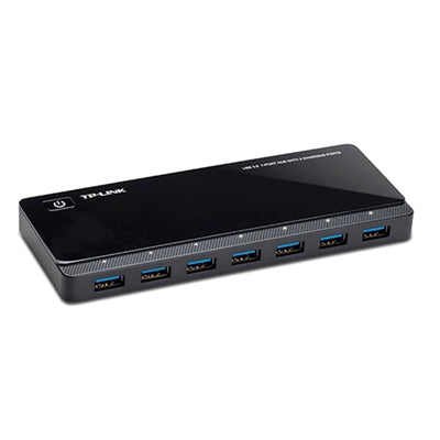 TP-Link Powered USB Hub 3.0 with 7 USB 3.0 Data Ports and 2 Smart Charging USB Ports. Compatible with Windows, Mac, Chrome & Linux OS, with Power on/O