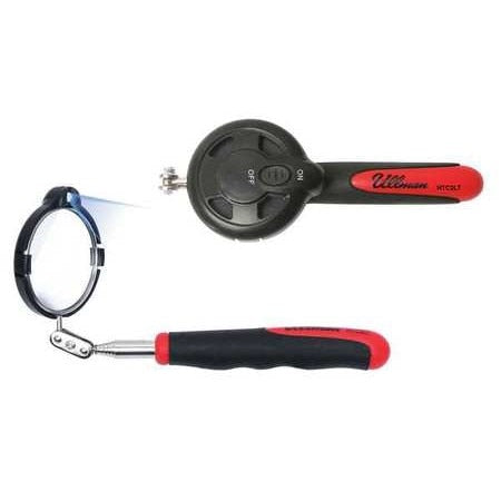 2-3/8" LED Lighted Inspection Mirror, Telescopes from 6-3/4" to 37"