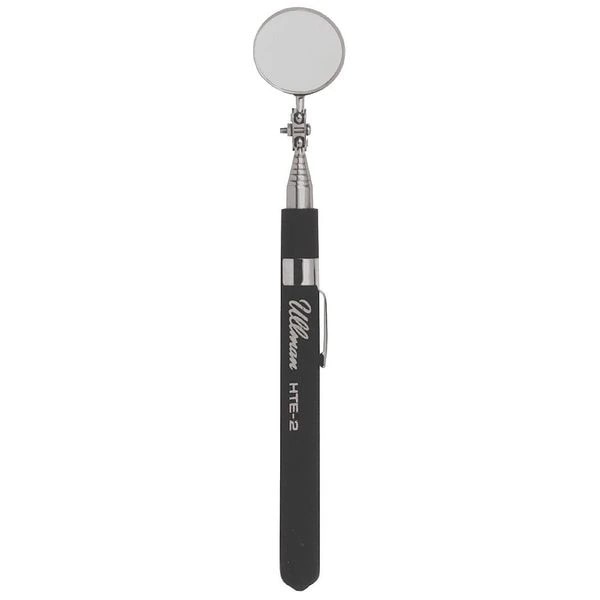 Telescoping Inspection Mirror, Round, 1-1/4 in dia, 9-5/8 in L to 36-3/8 in L