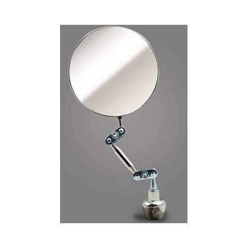 Inspection Mirrors, Round Magnetic Base, 3-1/4 Inch Dia