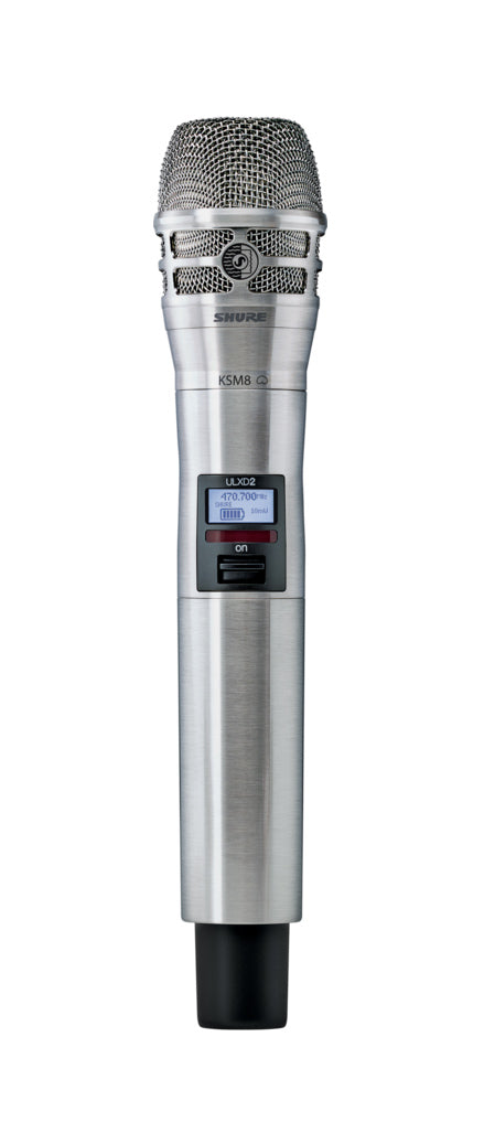 Shure ULXD2/K8N-H50 Handheld Transmitter KSM8 Capsule. H50 Band (534-539 MHz)