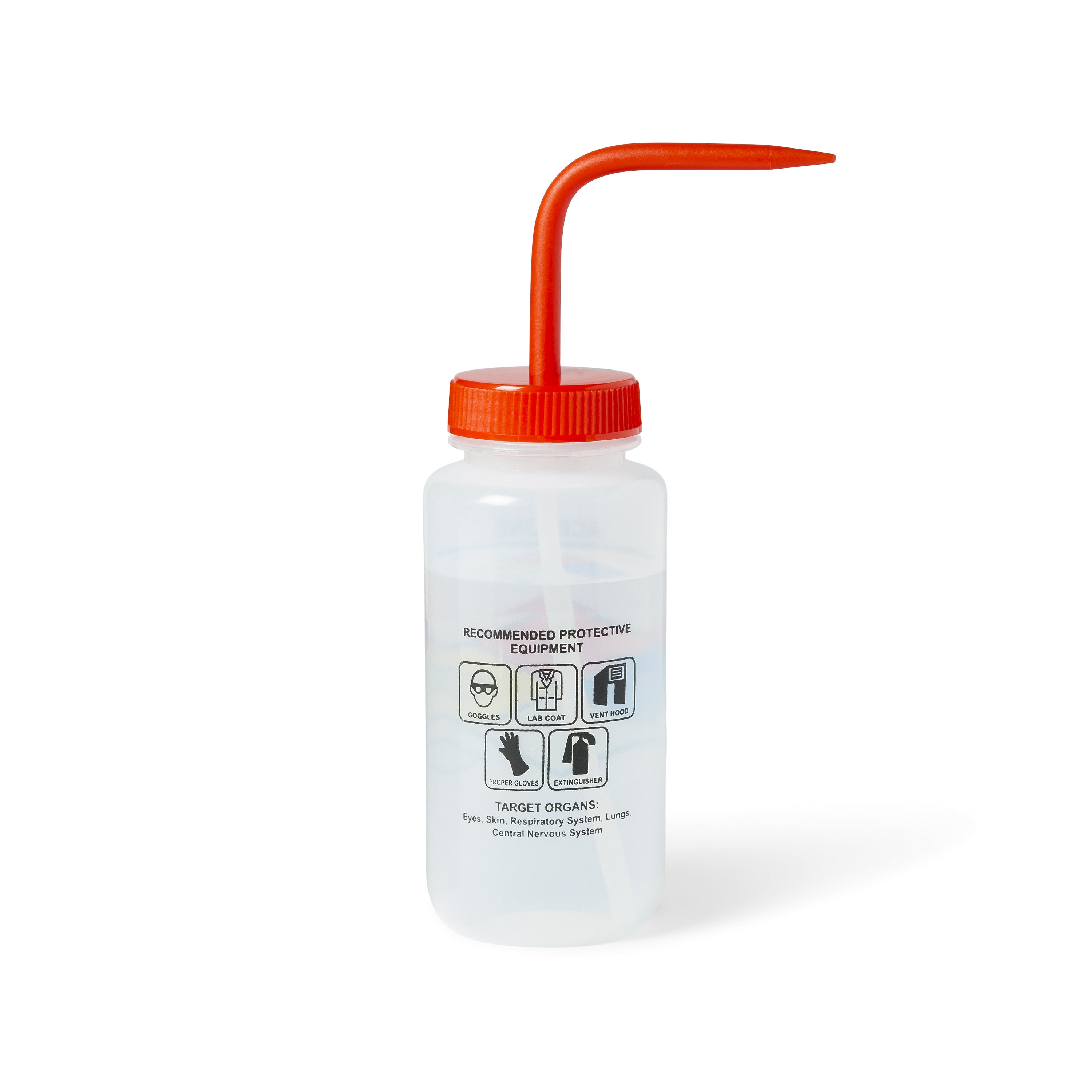 United Scientific® UniSafe™ Acetone Vented Wash Bottle, 500 mL, Pack of 6, LDPE, comes with 6