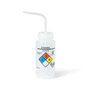 United Scientific® UniSafe™ Ethanol Vented Wash Bottle, 500 mL, Pack of 6, LDPE, comes with 6