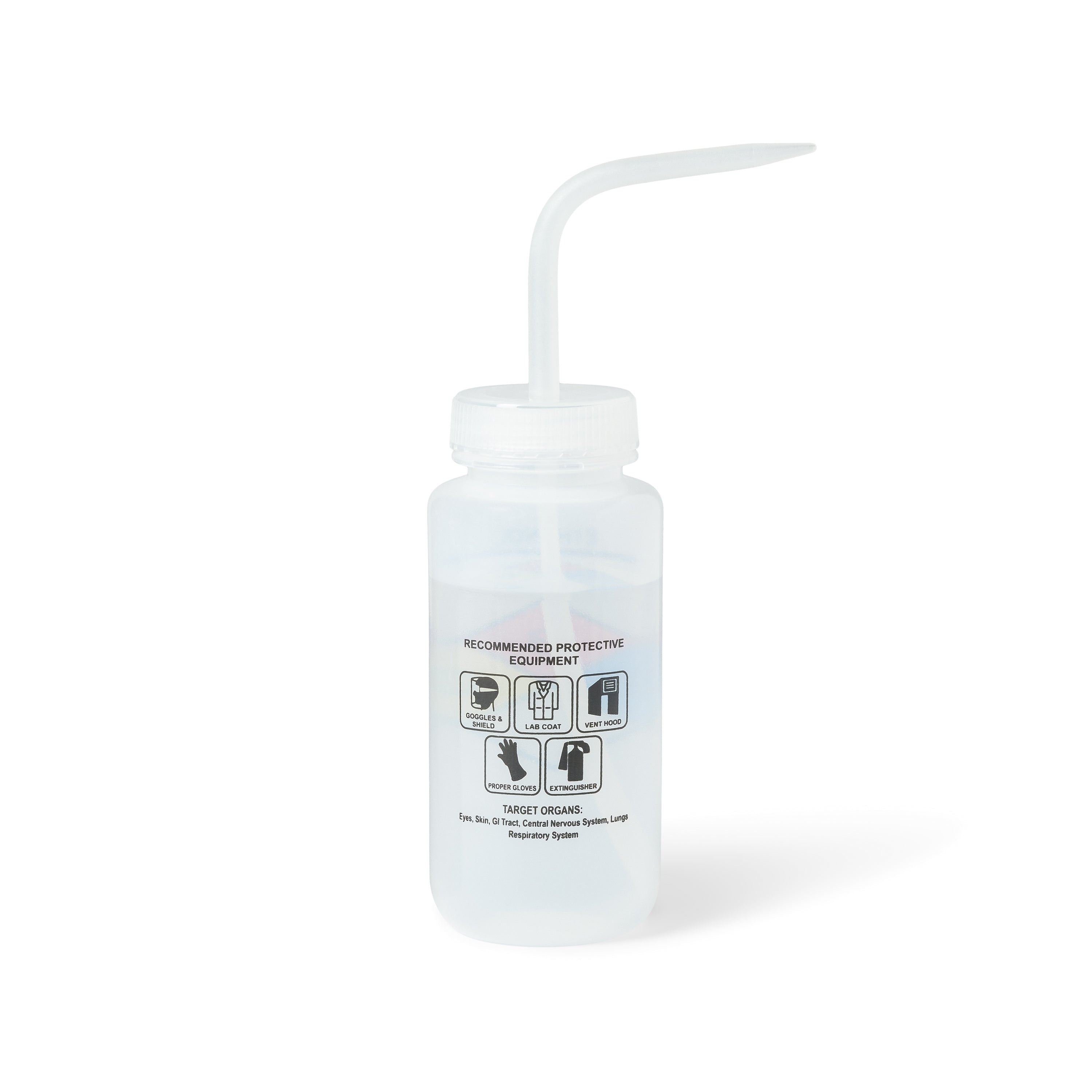 United Scientific® UniSafe™ Ethanol Vented Wash Bottle, 500 mL, Pack of 6, LDPE, comes with 6