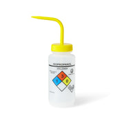 United Scientific® UniSafe™ Isopropanol Vented Wash Bottle, 500 mL, Pack of 6, LDPE, comes with 6