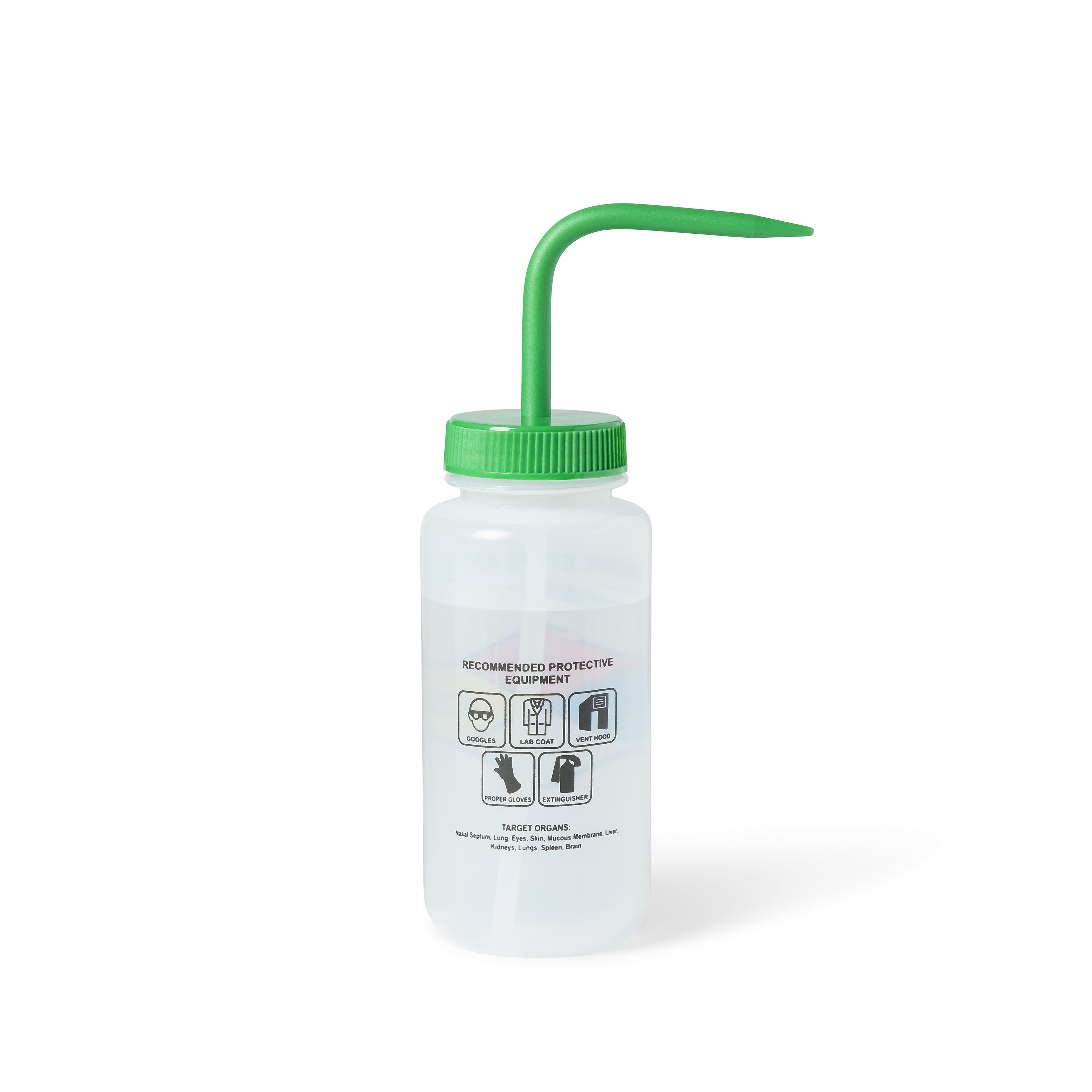 United Scientific® UniSafe™ Methyl Ethyl Ketone Vented Wash Bottle, 500 mL, Pack of 6, LDPE, comes with 6