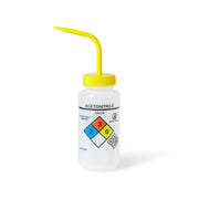 United Scientific® UniSafe™ Acetonitrile Vented Wash Bottle, 500 mL, Pack of 6, LDPE, comes with 6
