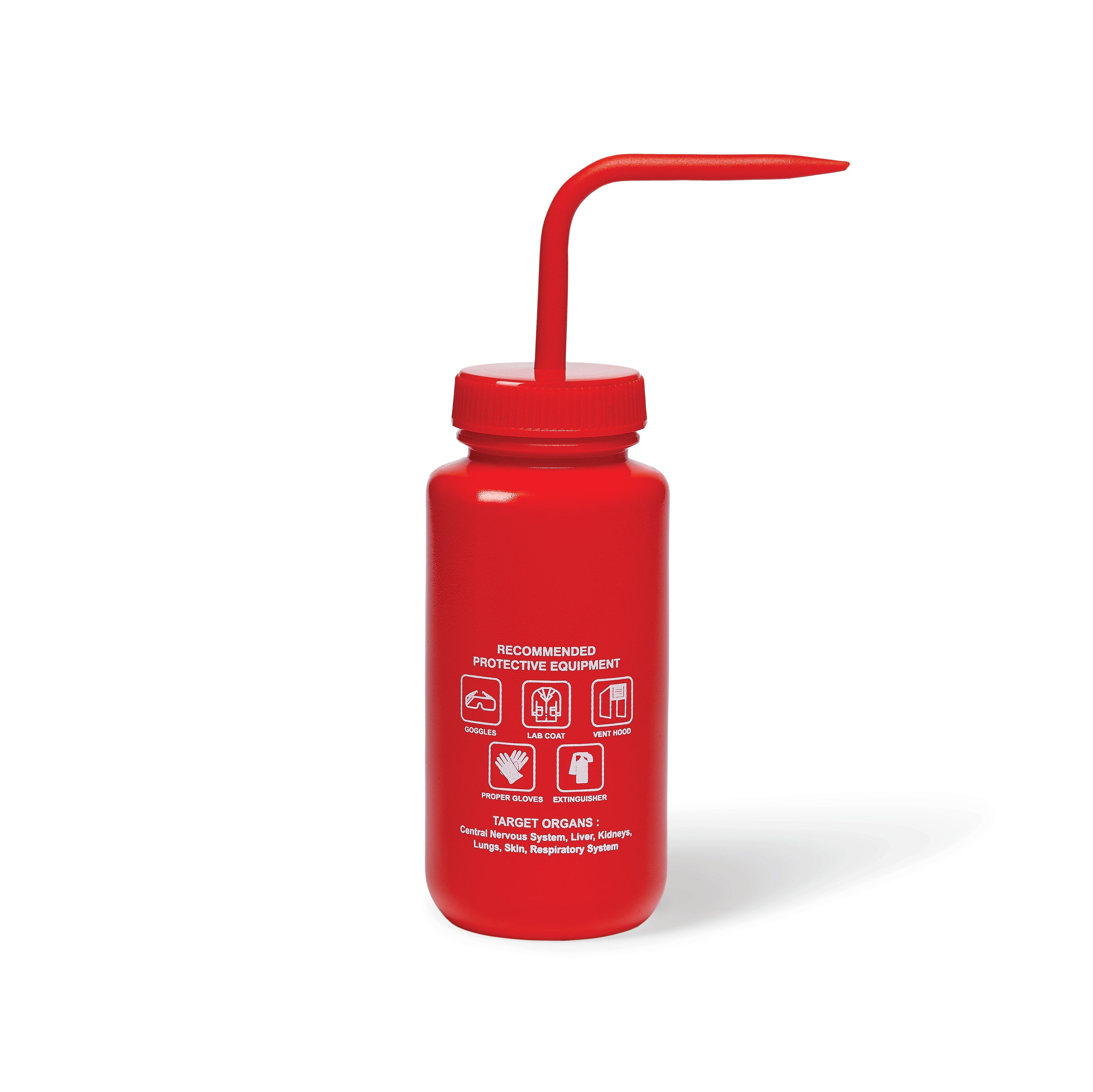 United Scientific® UniSafe™ Toluene Vented Wash Bottle, 500 mL, Pack of 6, LDPE, comes with 6