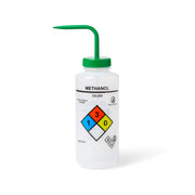 United Scientific® UniSafe™ Methanol Vented Wash Bottle, , 1000 mL, Pack of 4, LDPE, comes with 4