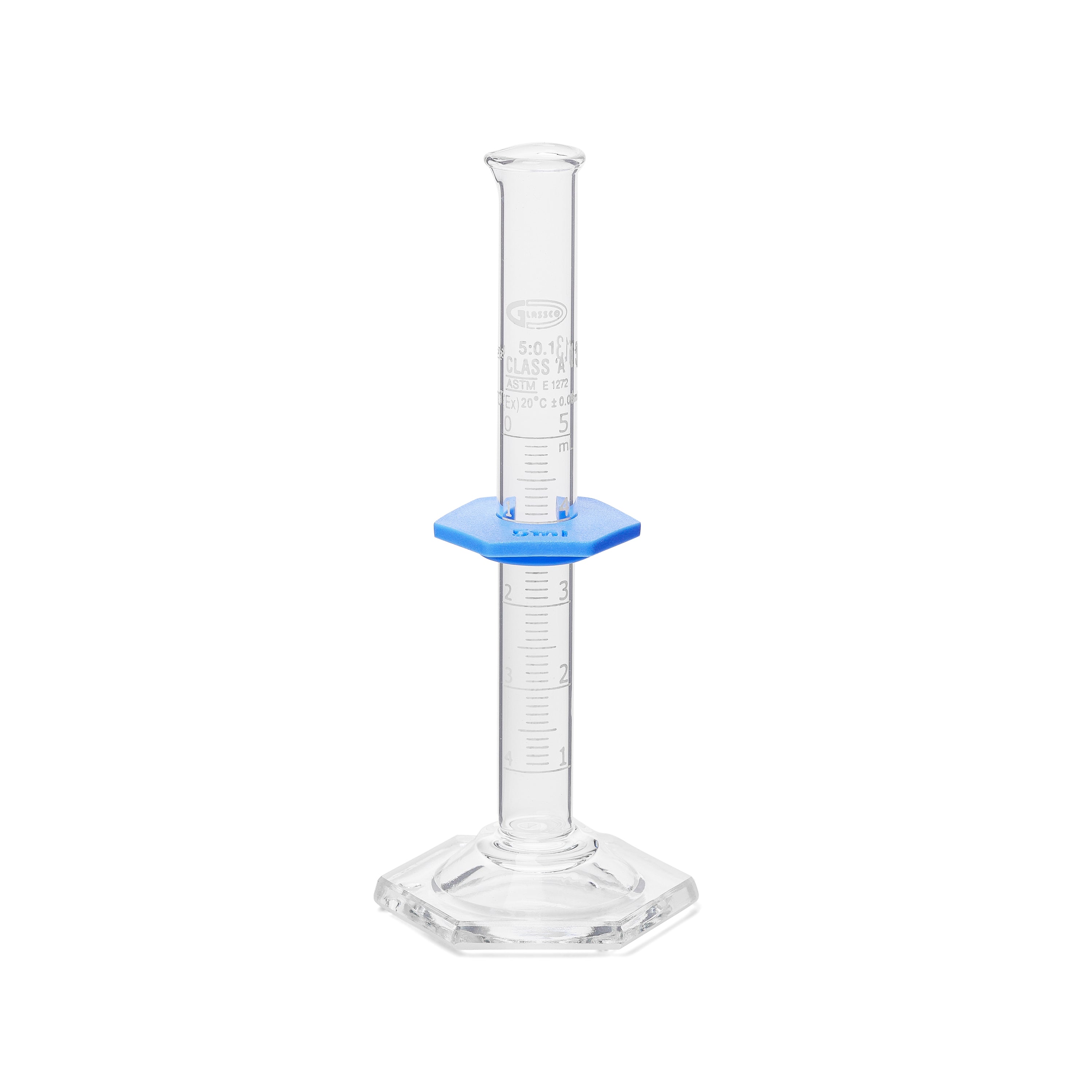 United Scientific® Measuring Cylinder, To Deliver (TD), Class A, Unserialized (Batch Certificate), Capacity 5 mL, comes with 2