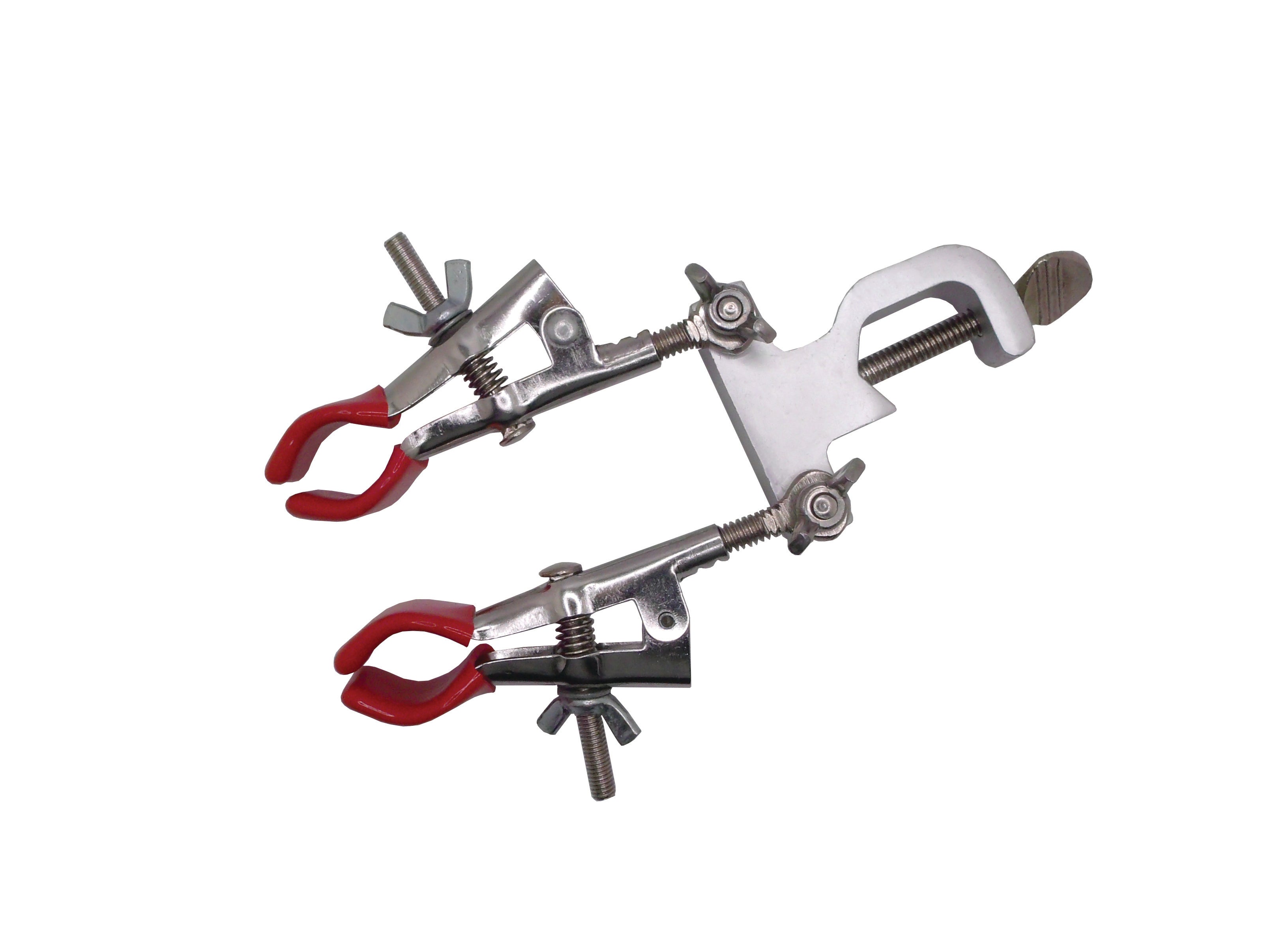 United Scientific® Double Burette Clamp, Stainless Steel