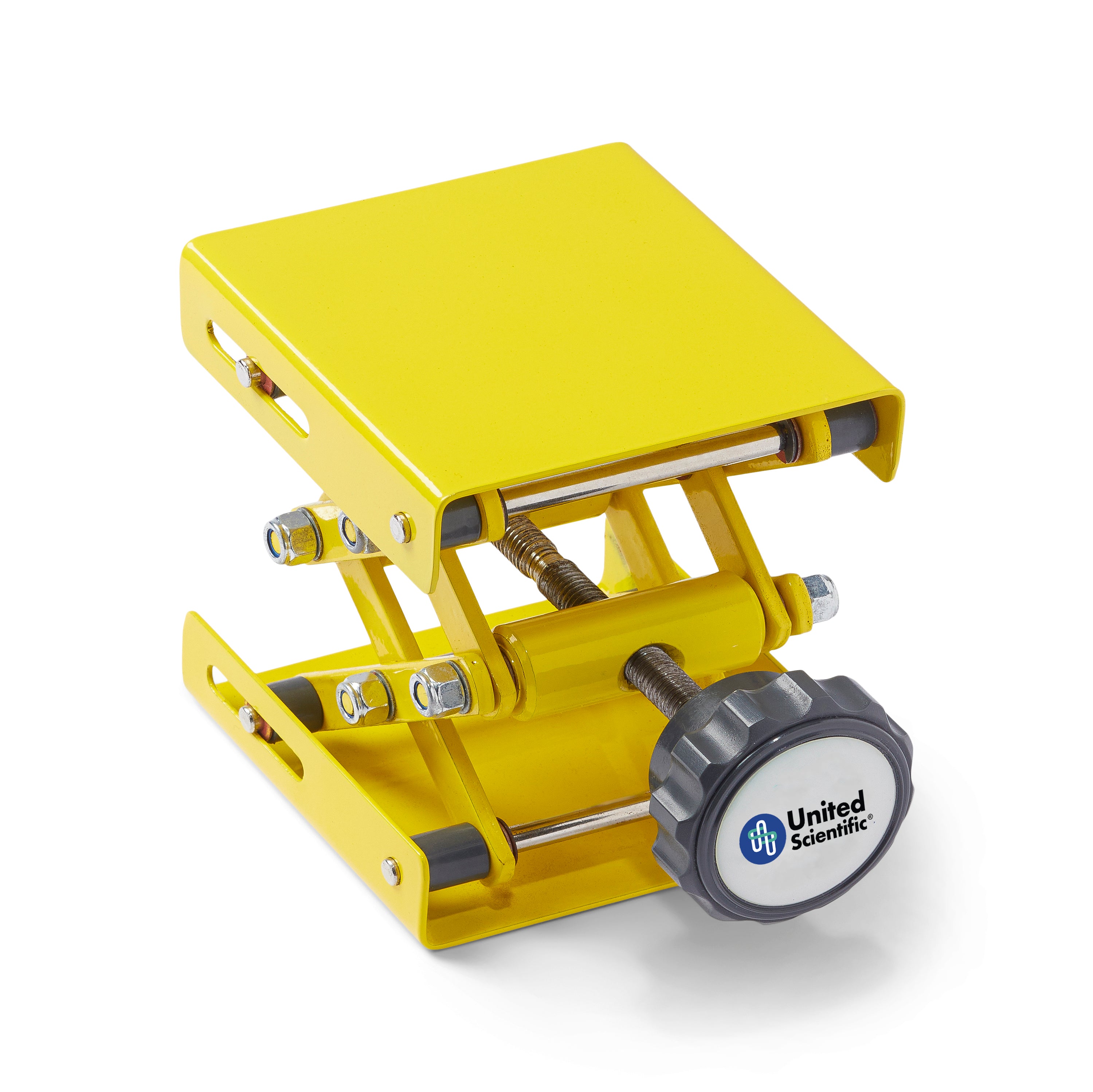 United Scientific® EcoLift Lab Jack, 4x4" Yellow