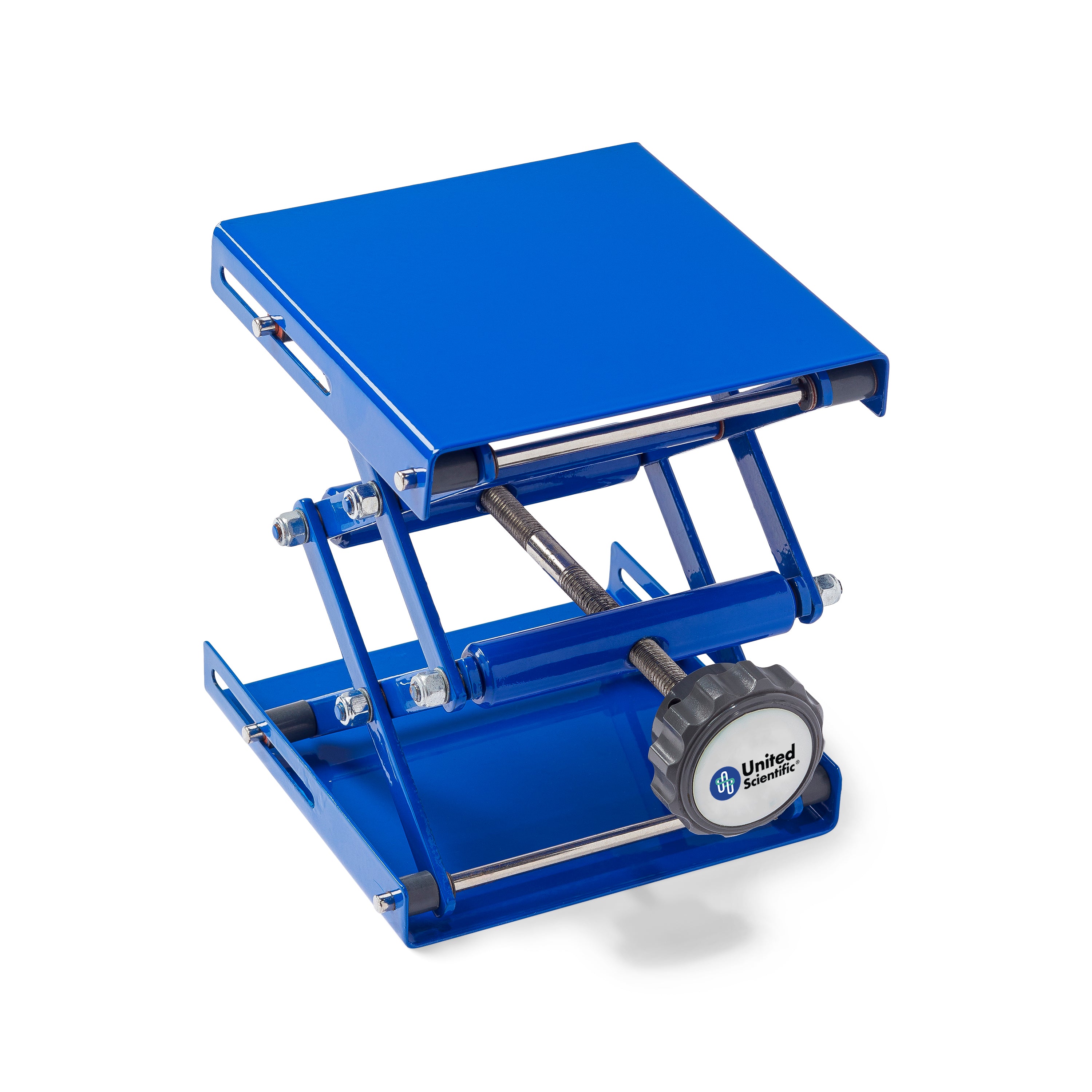 United Scientific® EcoLift Lab Jack, 6x6" Blue