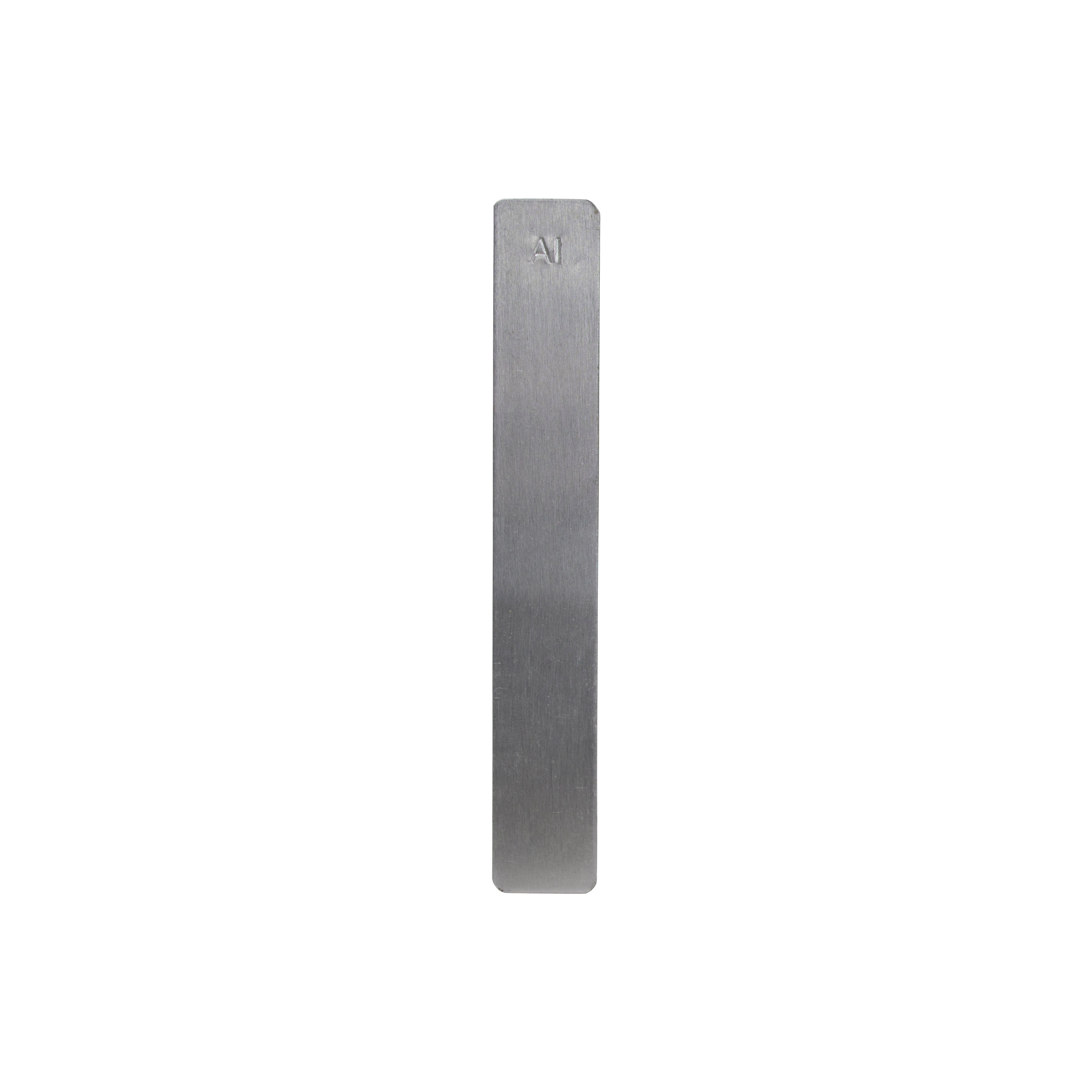 United Scientific® Flat Electrode Strip, 5" X 3/4" X 1.2mm Thick, Aluminum (127 mm X 19 mm)