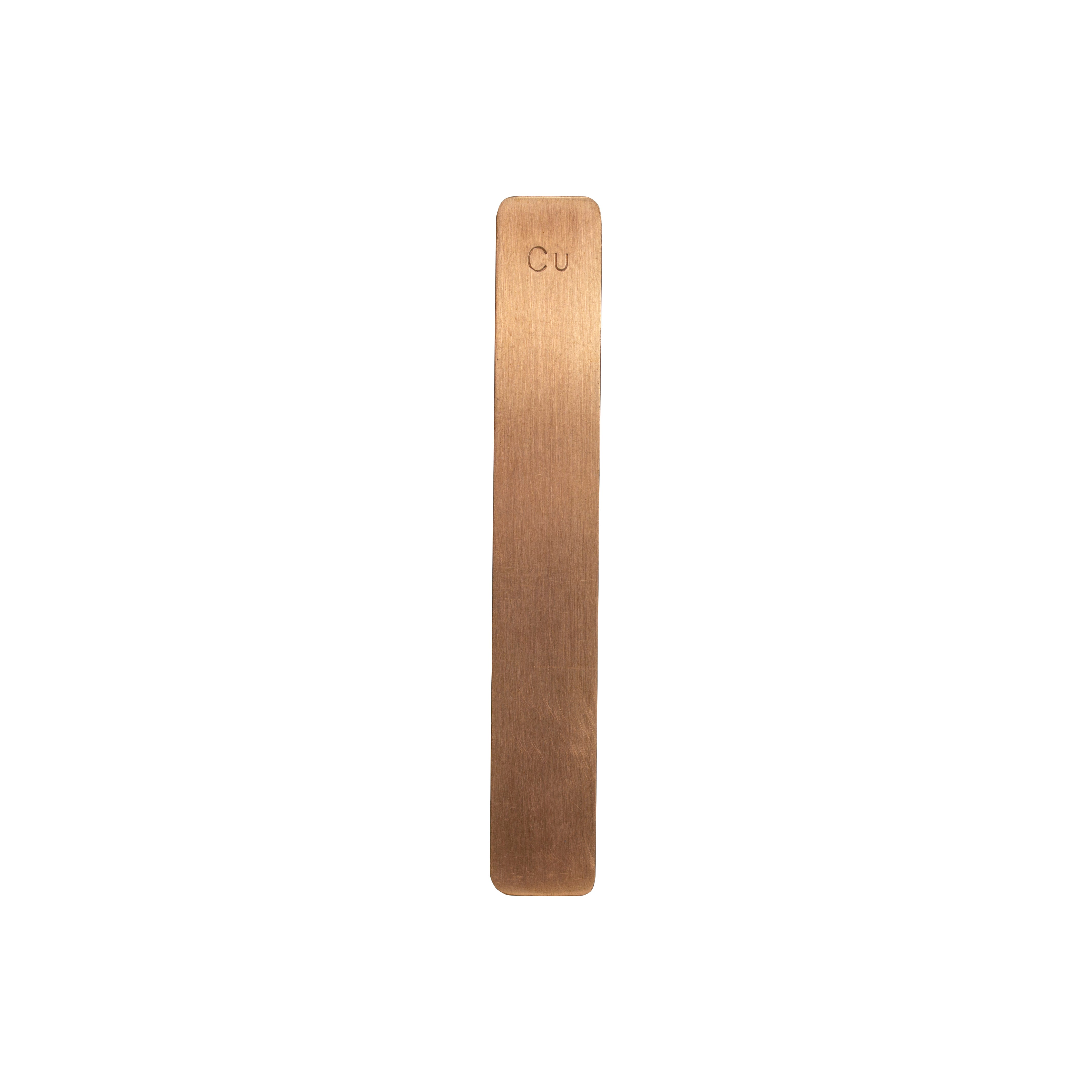 United Scientific® Flat Electrode Strip, 5" X 3/4" X 1.2mm Thick Copper (127 mm X 19 mm)