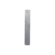United Scientific® Flat Electrode Strip, 5" X 3/4" X 1.2mm Thick, Tin (127 mm X 19 mm)