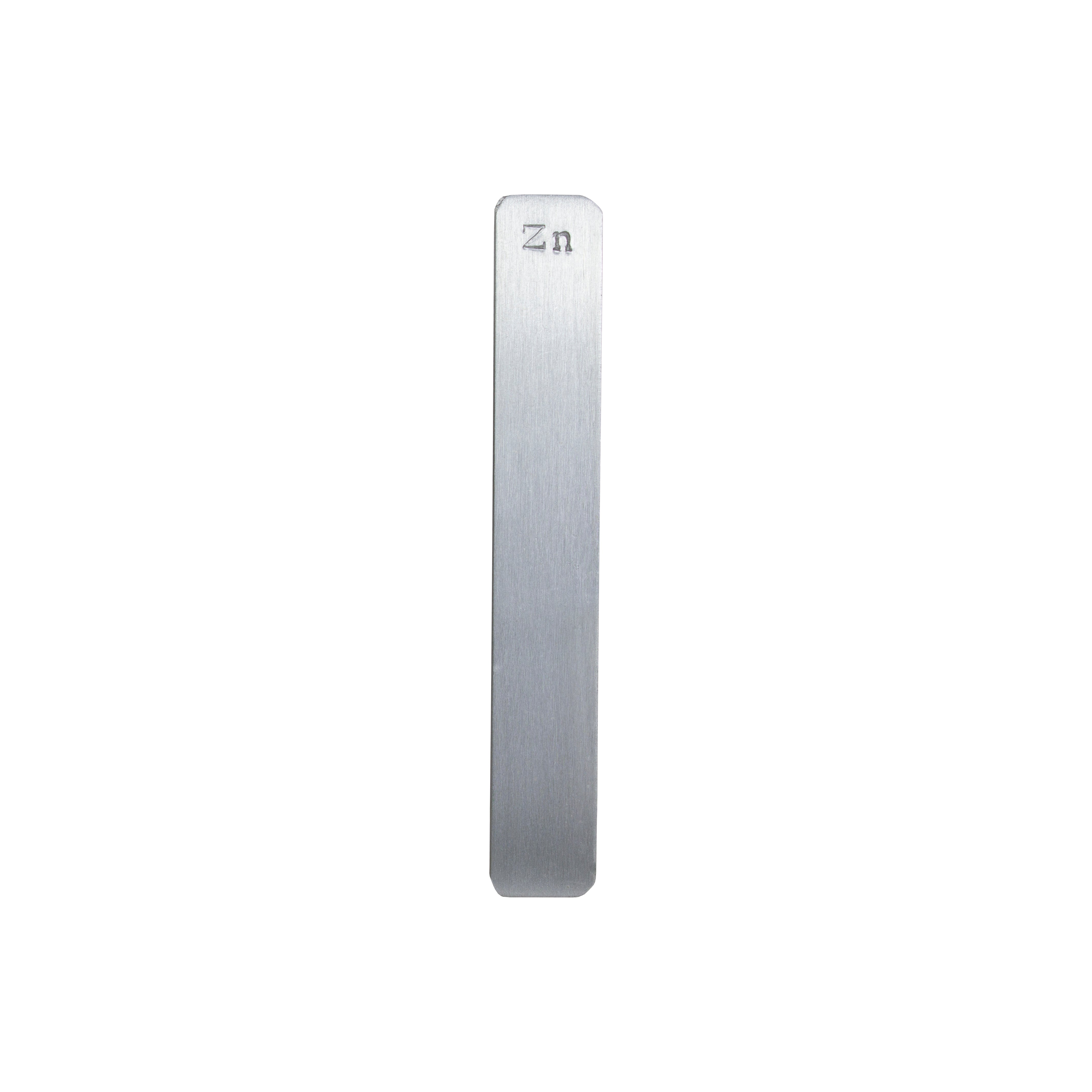 United Scientific® Flat Electrode Strip, 5" X 3/4" X 1.2mm Thick, Zinc (127 mm X 19 mm)