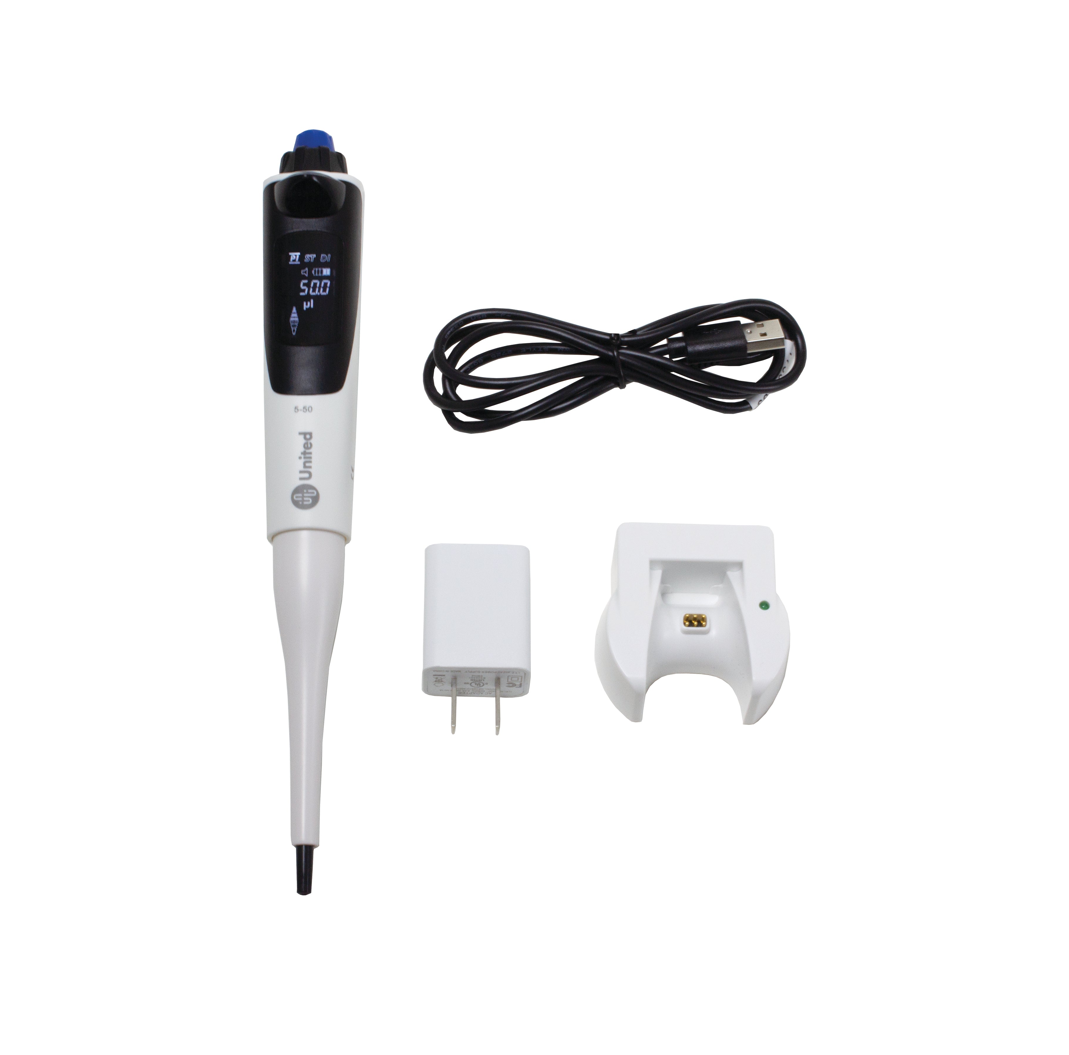 United Scientific® Jupiter Electronic Pipette 5 - 50 uL