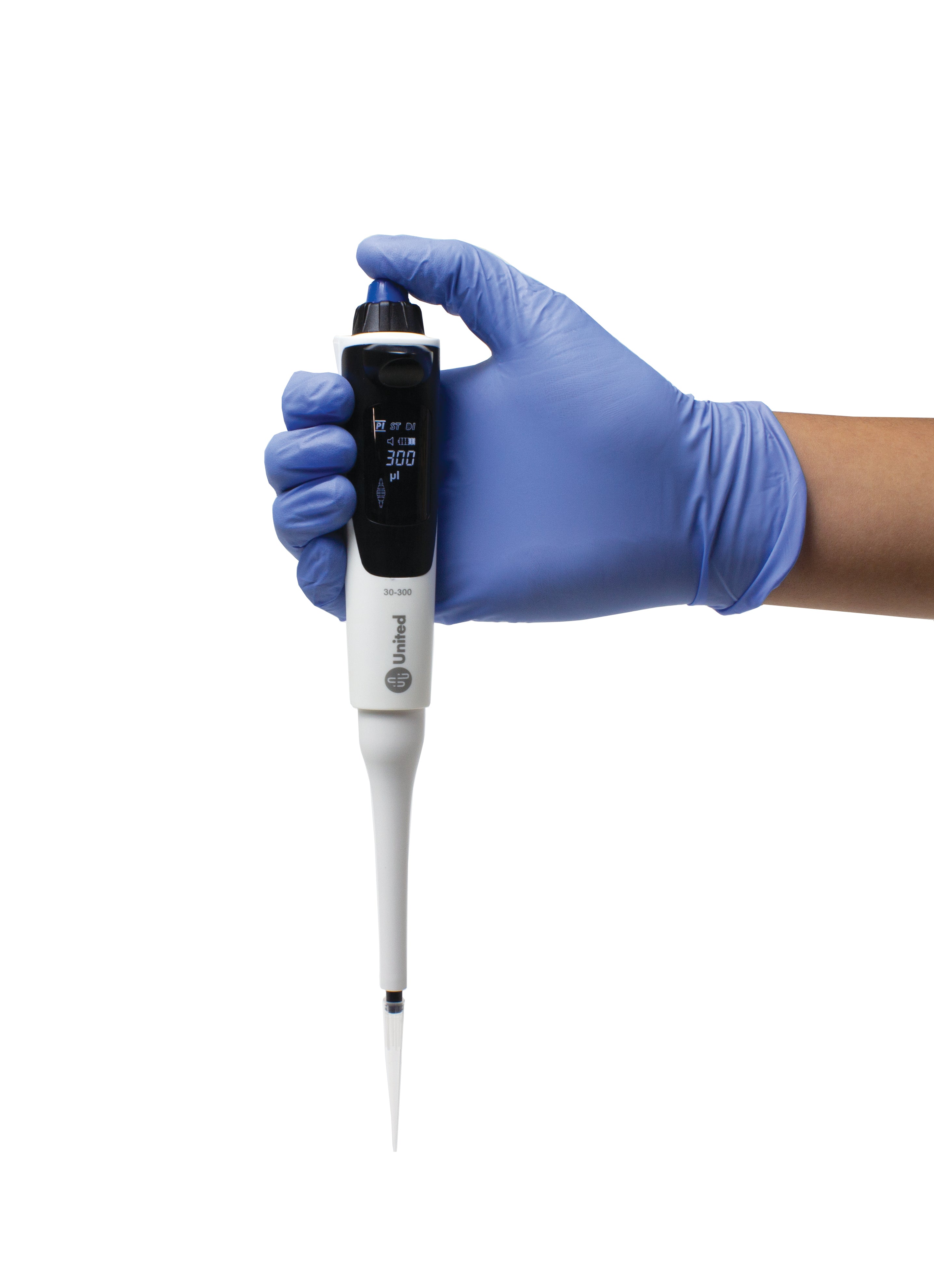 United Scientific® Jupiter Electronic Pipette 30 - 300 uL