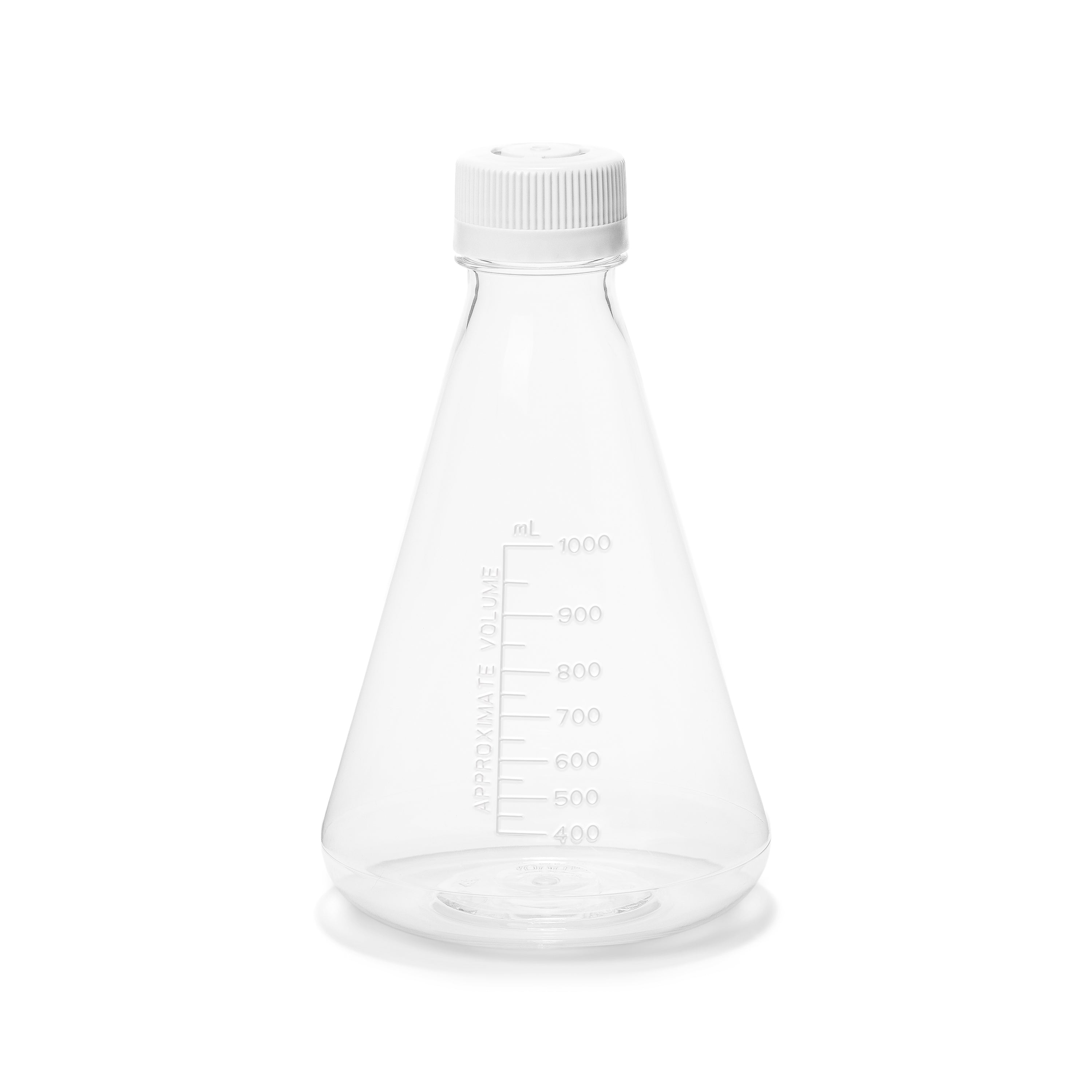 United Scientific® Unistore™ Sterile Erlenmeyer Flask Vented, PETG, 1000 mL, Cs/6, comes with 6