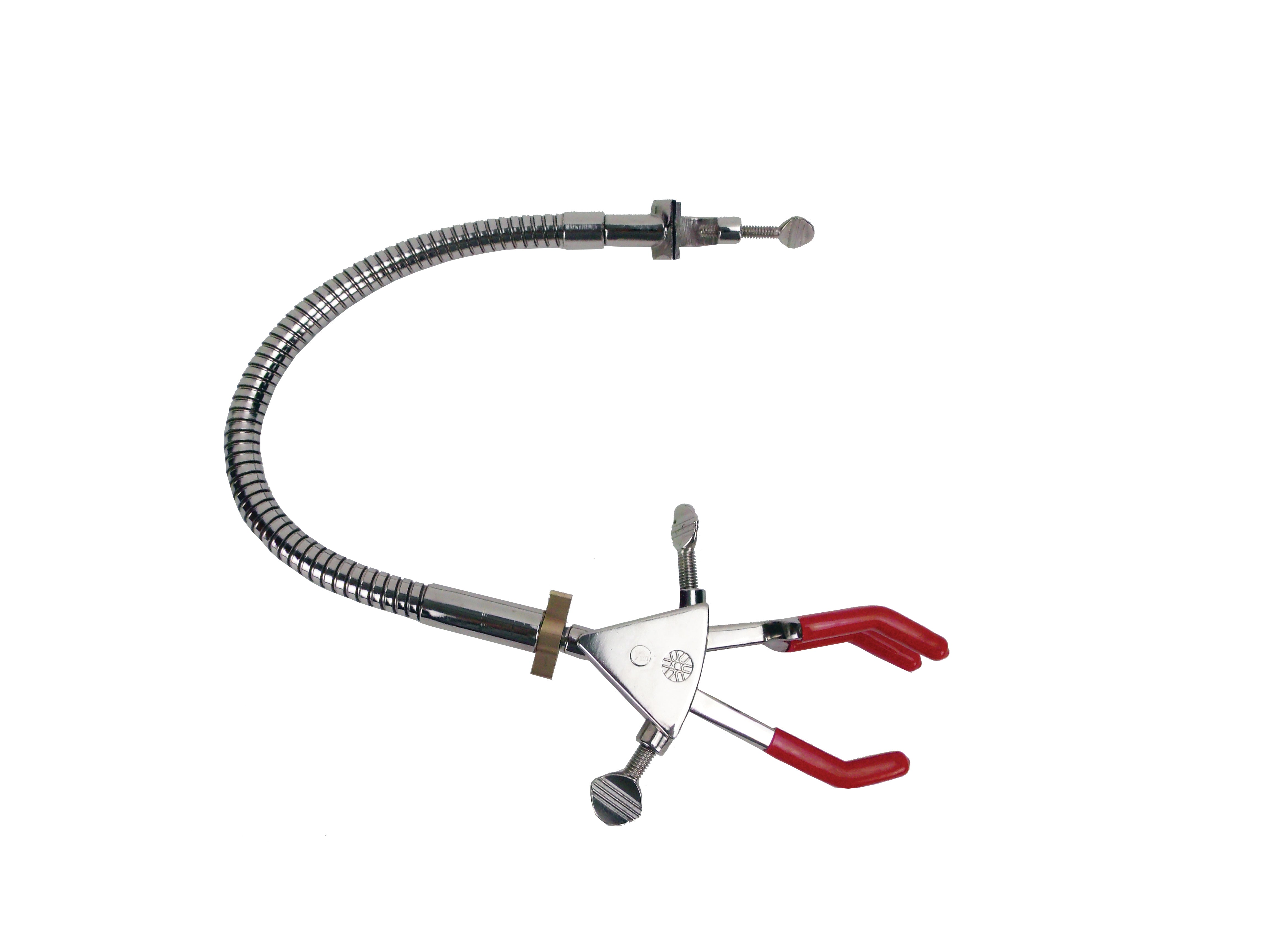United Scientific® 3-Prong Clamp With Flexible Extension Rod