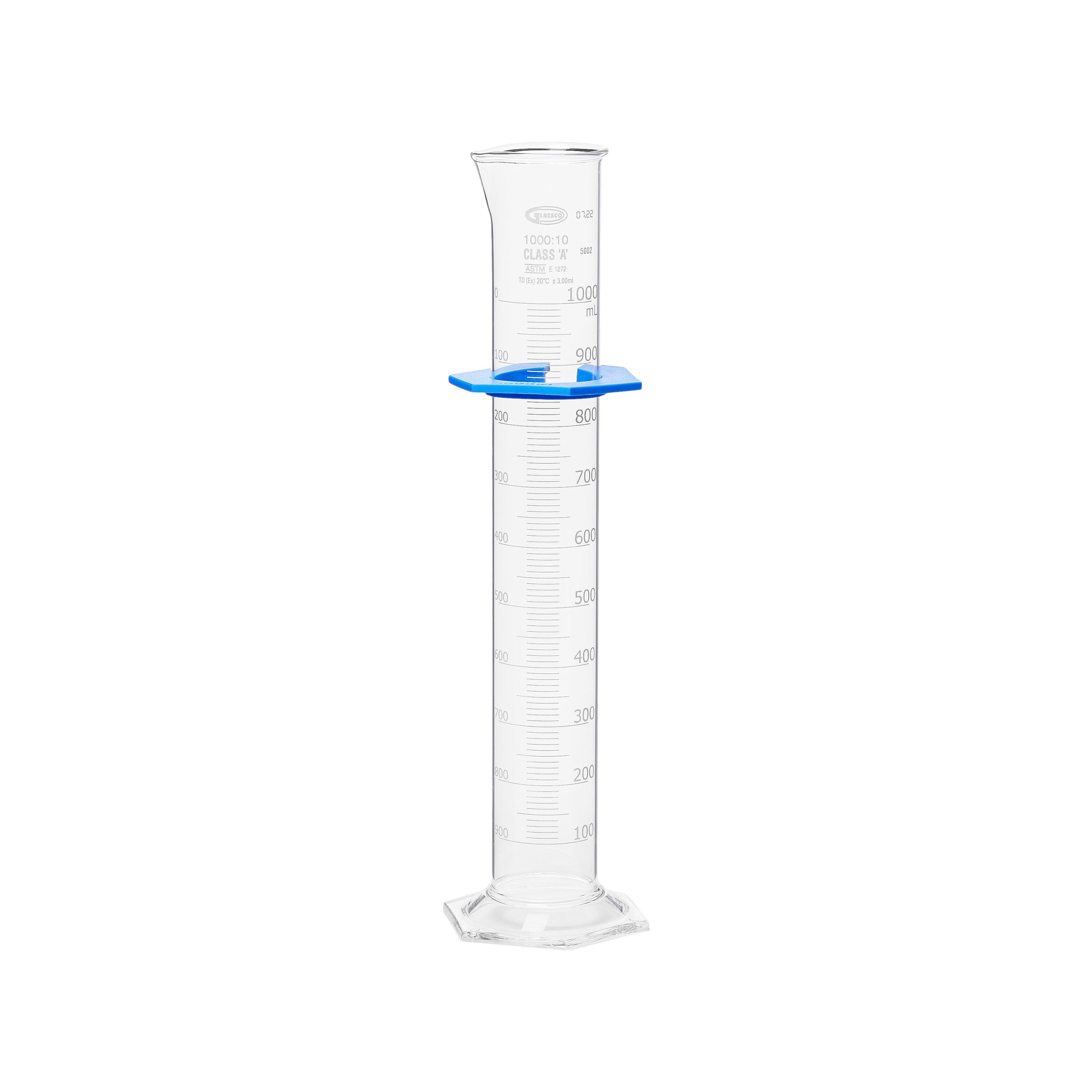 United Scientific® Measuring Cylinder, To Deliver (TD), Class A, Serialized (Individual Certificate), Capacity 1000 mL