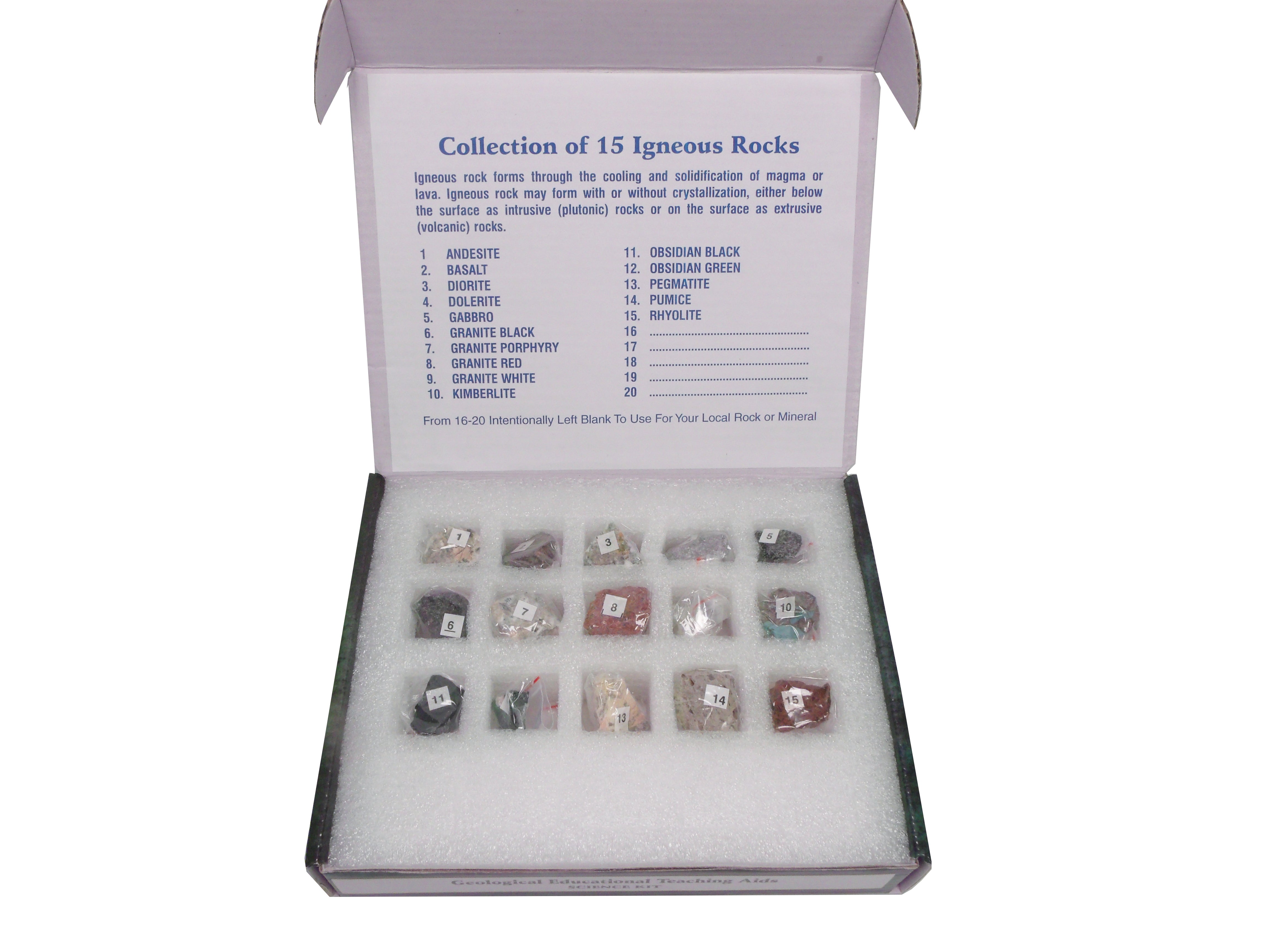 United Scientific® Igneous Rock Set 15