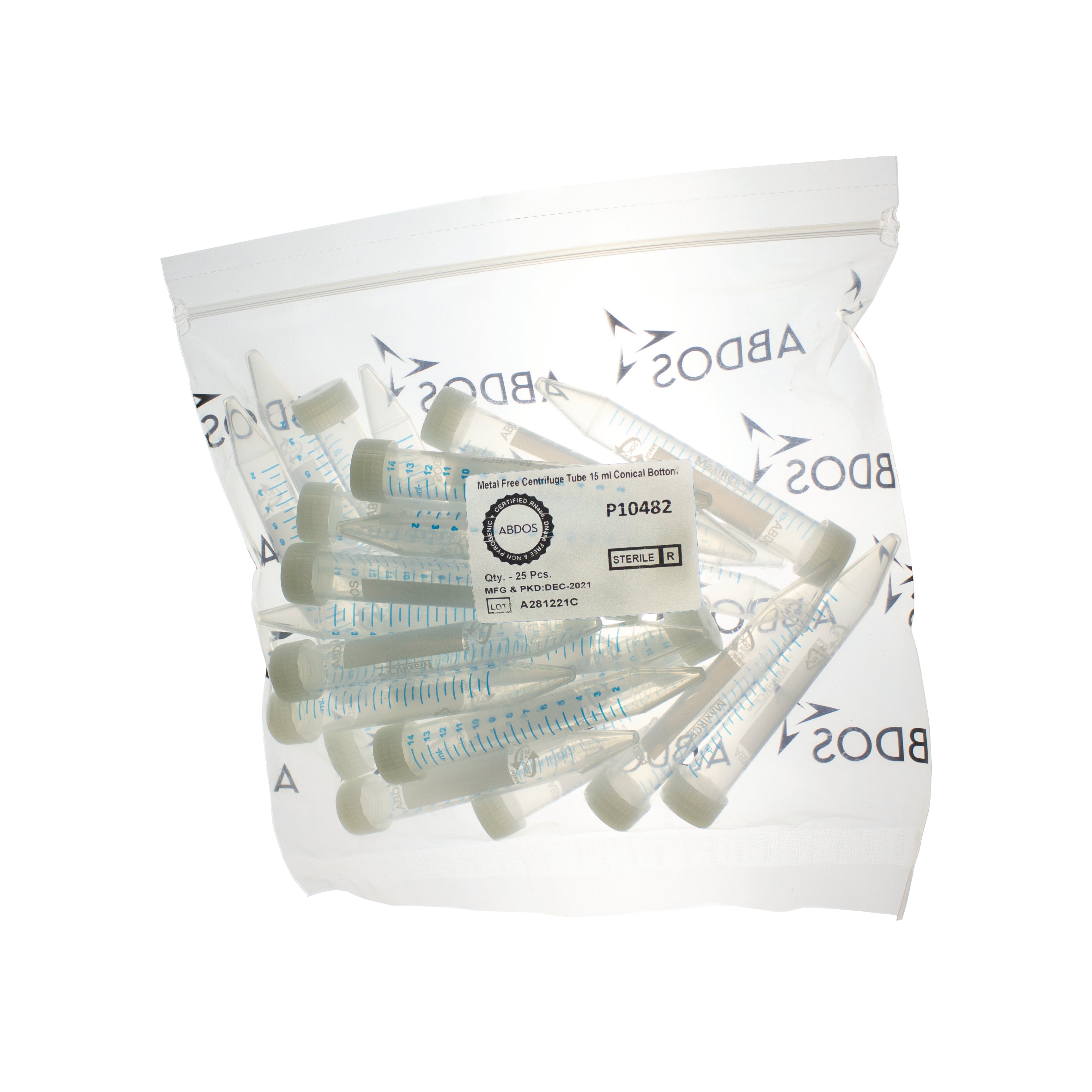MaxiRCF™ Centrifuge Tube, Conical, PP, 15 mL, Trace Metal Free, Sterile, comes with 500