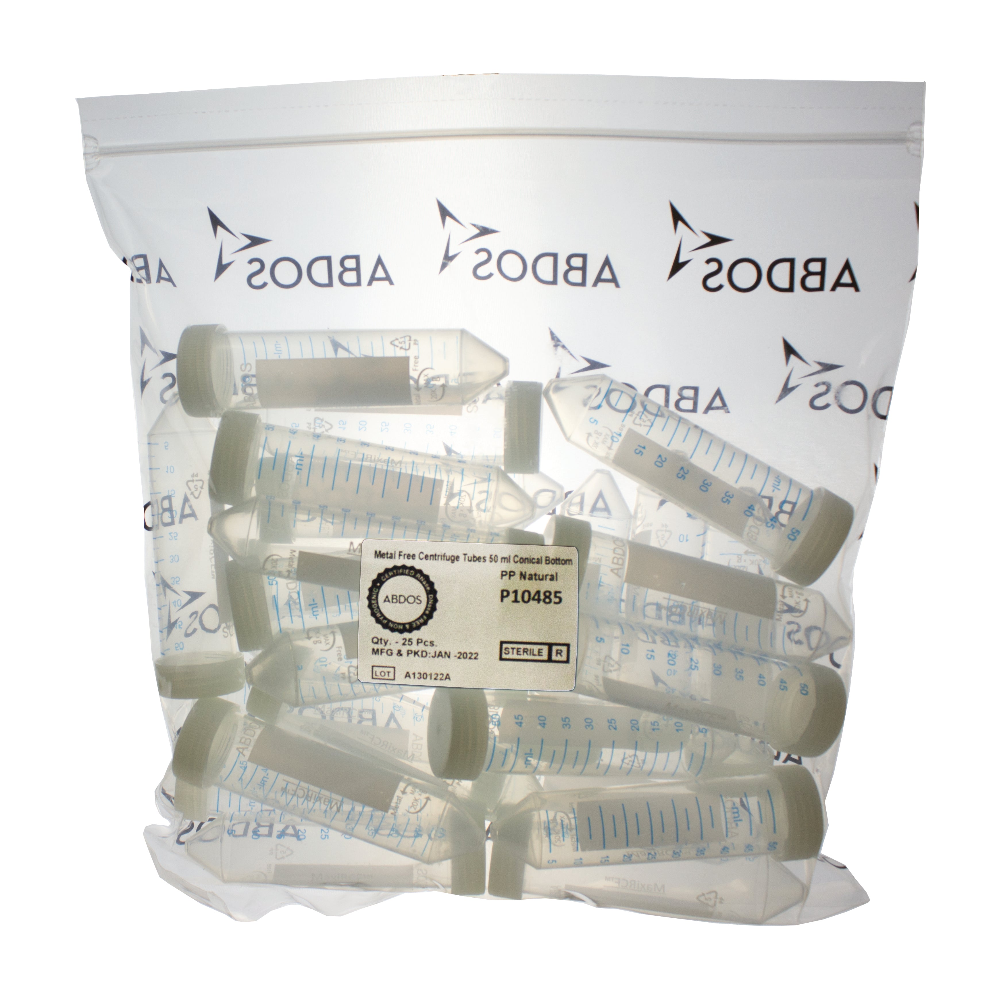 MaxiRCF™ Centrifuge Tube, Conical, PP, 50 mL, Trace Metal Free, Sterile, comes with 500