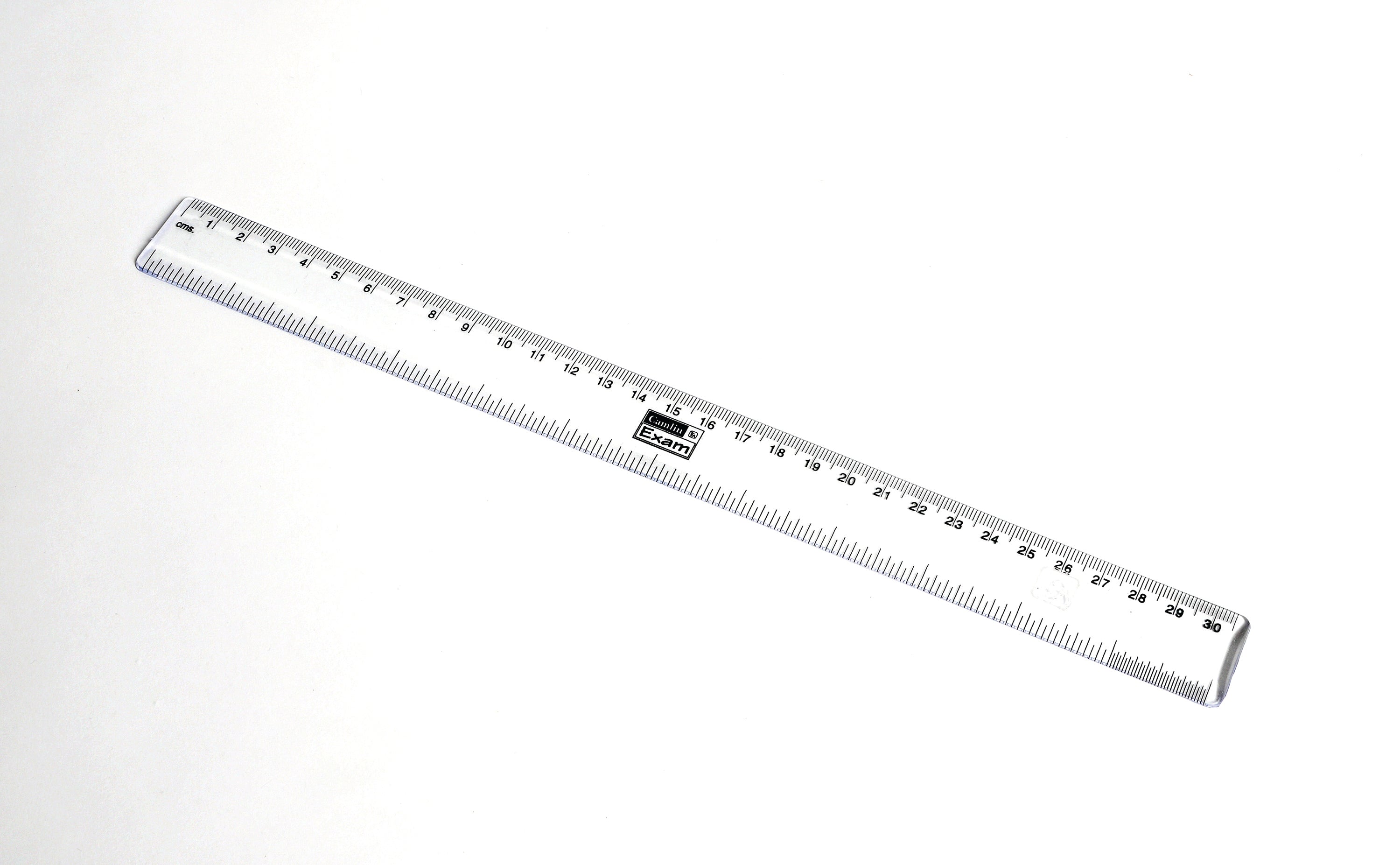 United Scientific® Clear Plastic Ruler, 12"