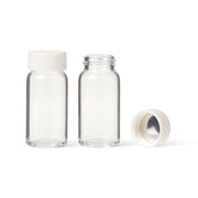 United Scientific® Scintillation Vials, 20 mL, with unattached white Urea cap (SIZE 22-400) and cork foil liner ,CS500, comes with 500