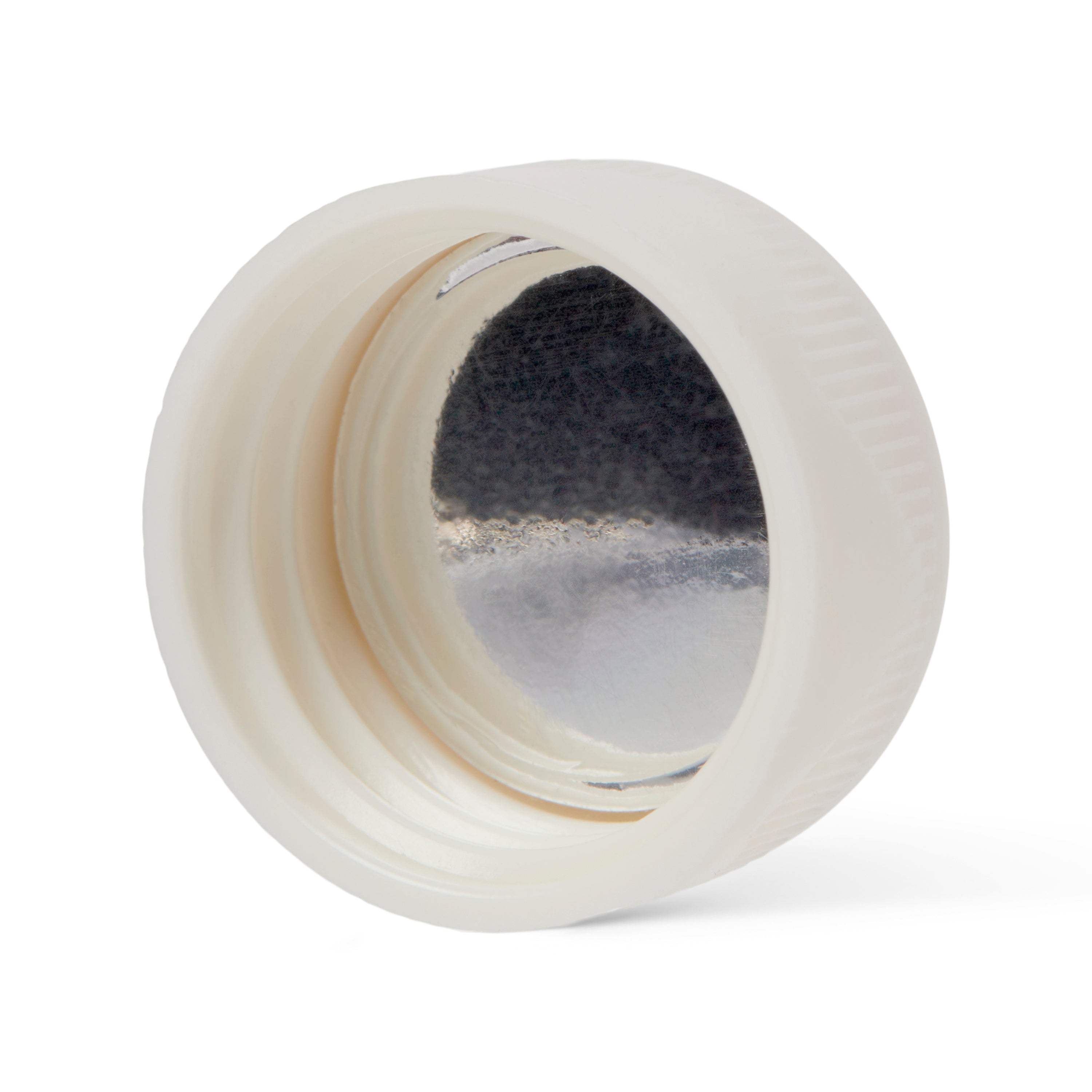 United Scientific® Scintillation Vials, 20 mL, with unattached white Urea cap (SIZE 22-400) and cork foil liner ,CS500, comes with 500