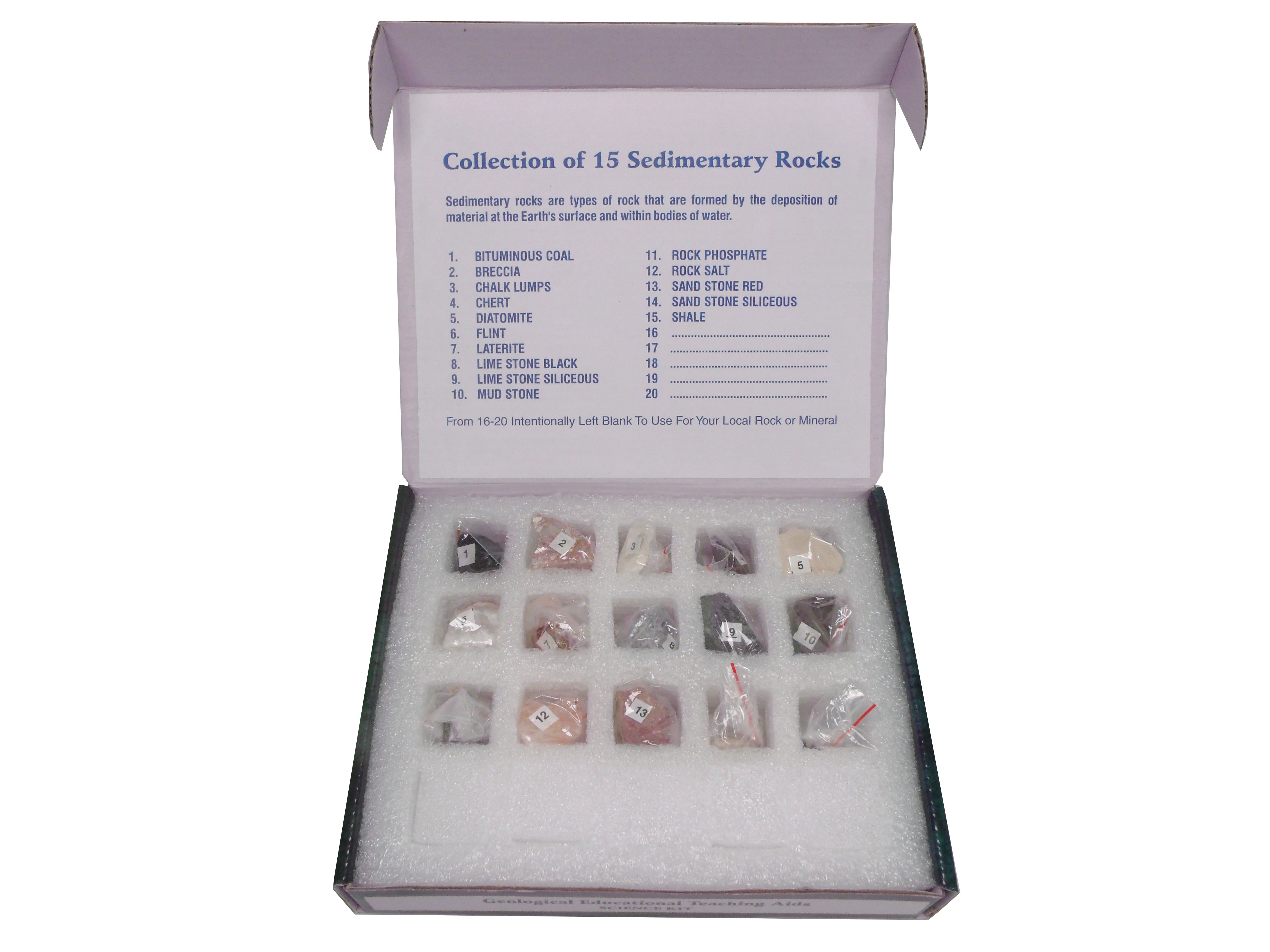 United Scientific® Sedimentary Rock Set 15