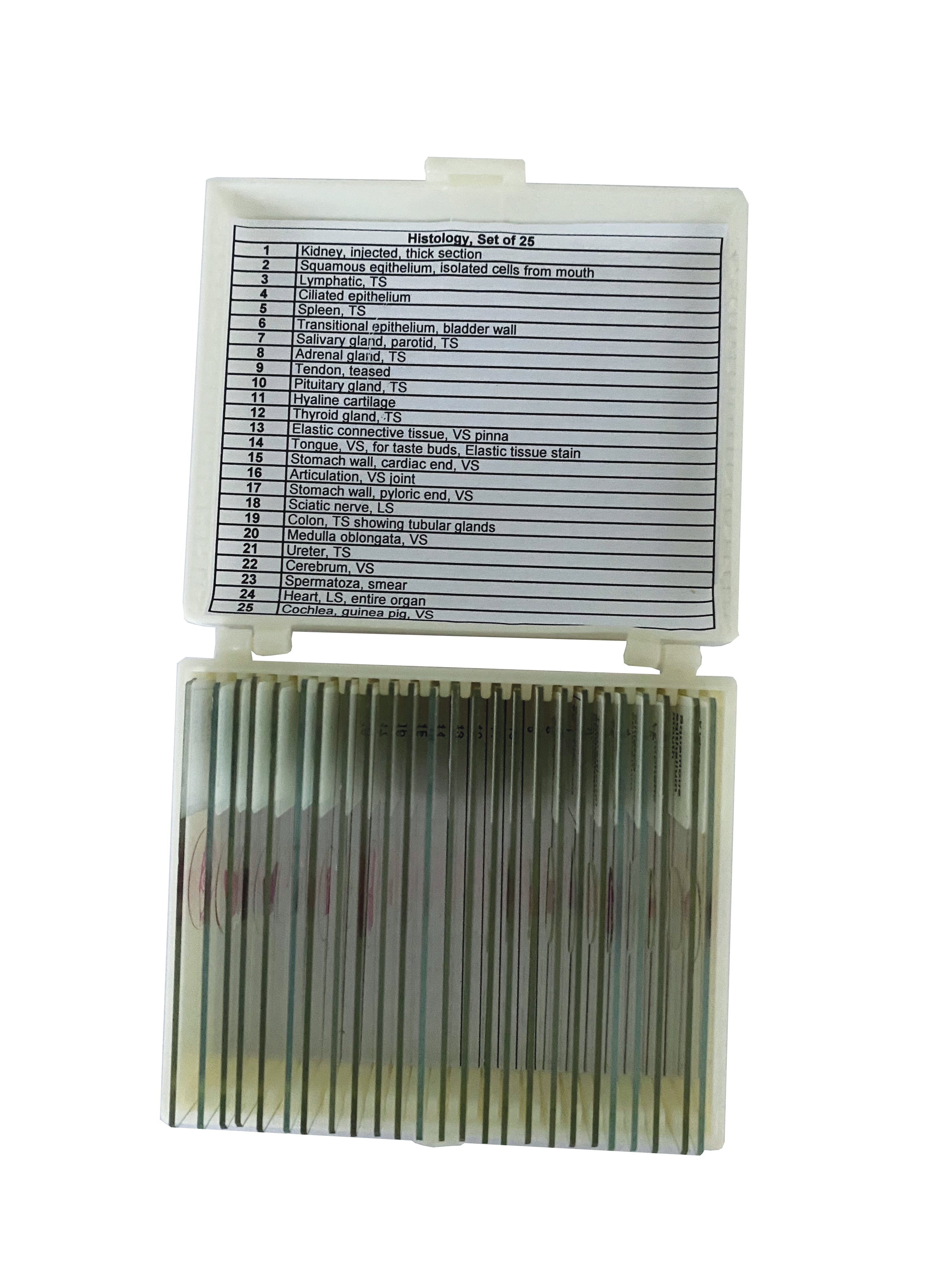 United Scientific® Histology Slide Set Of 25