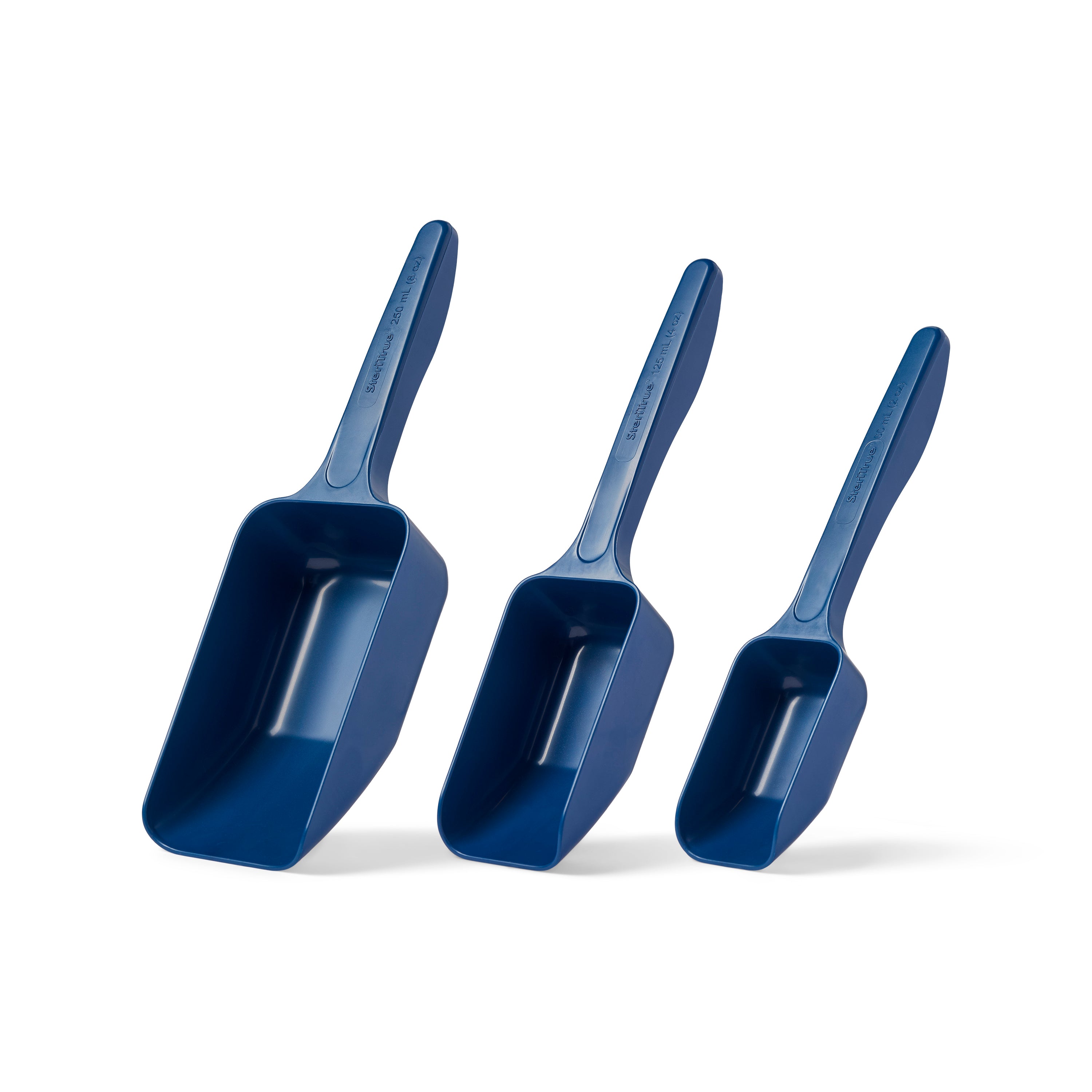 United Scientific® SteriTrue™ Sterile Sampling Scoops, Metal Detectable Polystyrene, 60 mL (2 oz), comes with 100